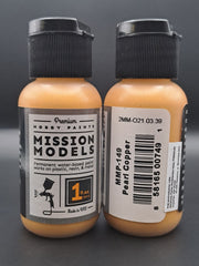 Mission Models MMP-149 Pearl Copper front and rear bottle label views