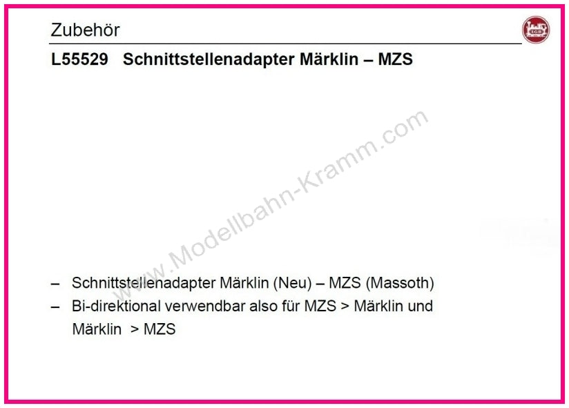 LGB LGB55529 (EAN 4011525555292) product image