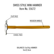 Excel Blades Swiss Style Mini Hammer (55672) product view 2