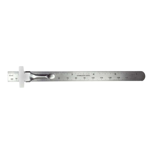 Excel Blades 6" Stainless Steel Pocket Ruler (55677) product view 1