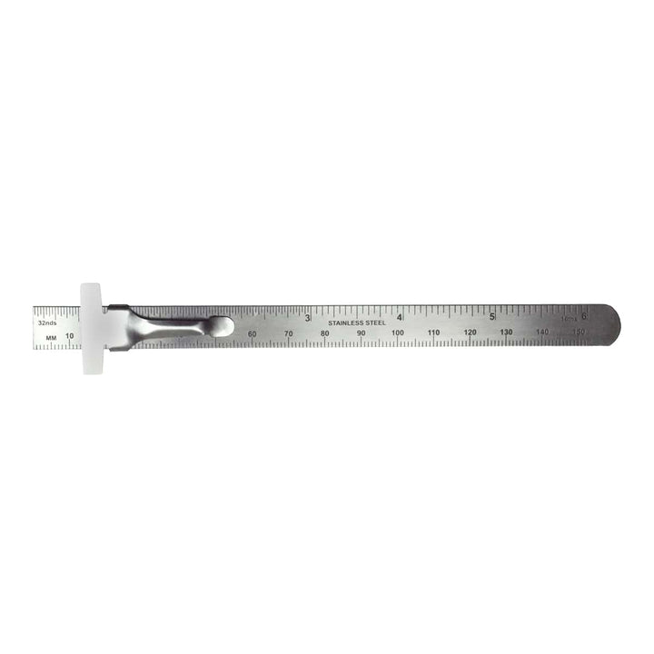 Excel Blades 6" Stainless Steel Pocket Ruler (55677) product view 1