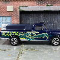 Loose Hot Wheels - 1979 Ford F150 - Dark Blue Mantis Livery