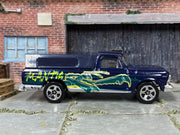 Loose Hot Wheels - 1979 Ford F150 - Dark Blue Mantis Livery