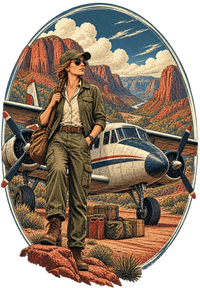 Vintage Aviation Pin-Up Edition 18 artwork close-up