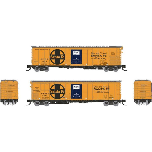 Rapido N Santa Fe RR-61 Mechanical Reefer: Santa Fe All The Way Slogan: 4-Pack RD# #2243, #2247, #2250, #2256 - 561010