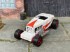 Custom Hot Wheels - Max Steel - So Cal White and Red - Red Mag Wheels - Goodyear Rubber Tires