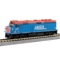 F40PH Chicago Metra #157 “City of Palatine” (176-9107) exact product view 2