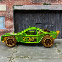 Loose Hot Wheels - Roll Cage Off Road Sandrail - Green and Gold