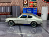 Custom Matchbox - 1970 Ford Capri - Silver and Black - Gray and Chrome Race Wheels - Rubber Tires