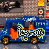 Loose Hot Wheels - Quick Bite Food Truck - Ice Cream - Blue