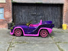 Loose Hot Wheels - Monster High Goul Mobile - Dark Purple and Pink Spider Web