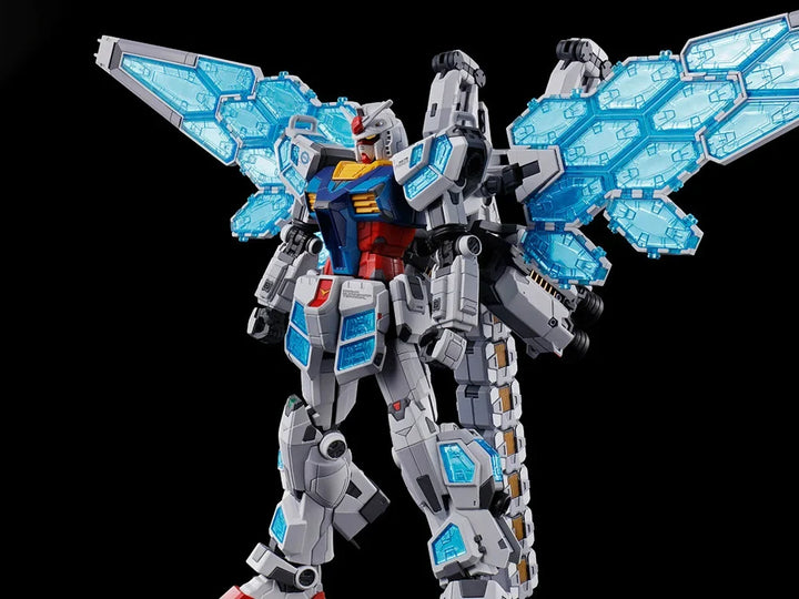 Bandai Mobile Suit Gundam Next Future RX-78F00/E Gundam (EX-001 G.L.R.S.S. Feather Unit) 1/144 Scale Model Kit (Chemical Recycle Ver.) — product view 1