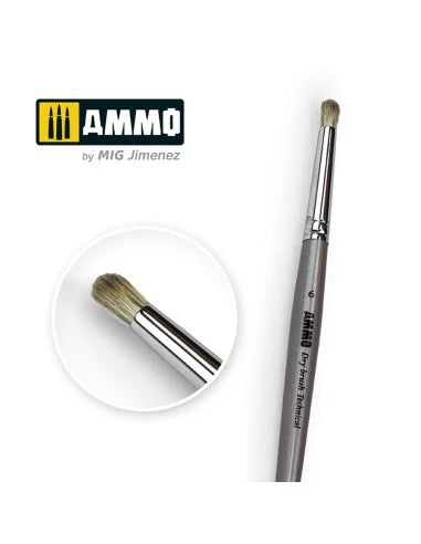 AMMO by Mig Jimenez A.MIG-8702 #6 Drybrush Technical Brush
