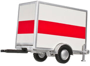 Atlas 60000099 HO Scale Orange Stripe Delivery Box Trailer with Single Axle — exact product view