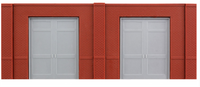 DPM N Scale Modulars System(TM) (Plastic) -- Street Level Freight Door pkg(3); 3-1/2" Wide x 1-13/32" High (8.7 x 3.5cm (60106) product view 3