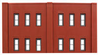 DPM N Scale Modulars System(TM) (Plastic) -- Two-Story 12-Window pkg(3); 3-1/2" Wide x 1-15/16" High  8.7 x 4.8cm (60122) product view 3