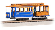 Bachmann HO Cable Car with Grip Man - Blue & Tan #16 — product view 1