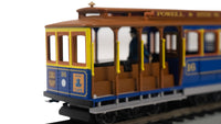 Bachmann HO Cable Car with Grip Man - Blue & Tan #16 — product view 2