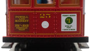 Bachmann HO Cable Car with Grip Man - Red & Gray #25 — product view 5