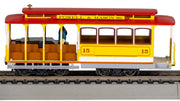 Bachmann HO Cable Car with Grip Man - Yellow & Red — product view 2