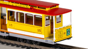 Bachmann HO Cable Car with Grip Man - Yellow & Red — product view 4