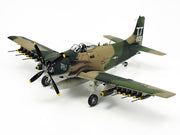 Tamiya 61073 Douglas A-1J Skyraider USAF 1:48 - assembled and painted model overall view