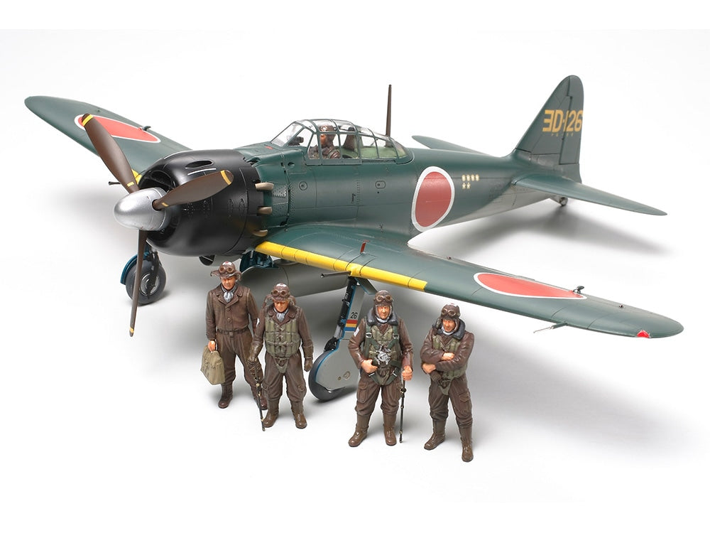 Tamiya 61103 Mitsubishi A6M5/5a Zero Zeke 1:48 - assembled and painted model overall view