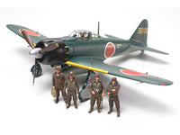 Tamiya 61103 Mitsubishi A6M5/5a Zero Zeke 1:48 - assembled and painted model overall view