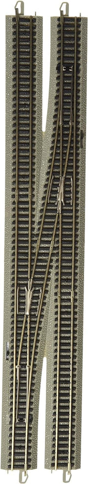 Bachmann 44876 N scale No. 6 right crossover turnout, unboxed track detail