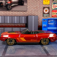 Loose Hot Wheels - Plymouth Barracuda Convertible - Red and Orange