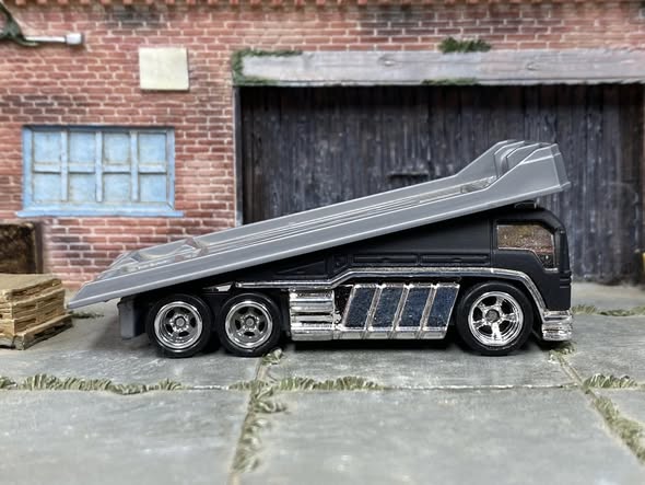 Back Slider Satin Black Hot Wheels diecast actual item photo 1 of 4
