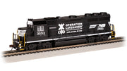 Bachmann HO EMD GP40 - Norfolk Southern #3053 (Operation Lifesaver) — product view 1