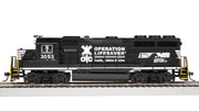 Bachmann HO EMD GP40 - Norfolk Southern #3053 (Operation Lifesaver) — product view 4