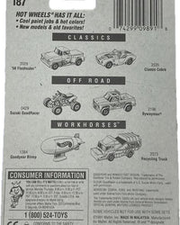 Hot Wheels Ramp Truck number 167 card back showing the 1991 lineup