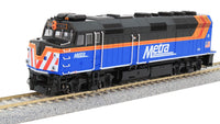 (HO) F40PH with Ditchlights Chicago Metra New Paint #149 (37-6575) exact product view 2