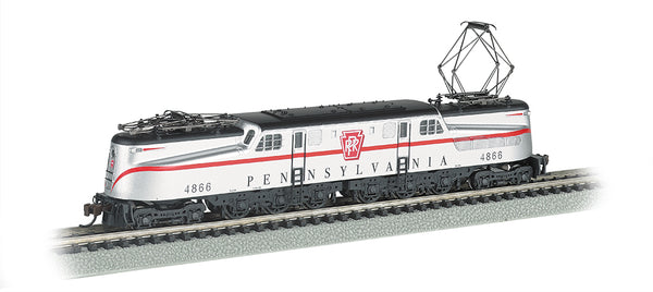Bachmann N GG-1 - PRR #4866 – Silver w/ Red Stripe — product view 1
