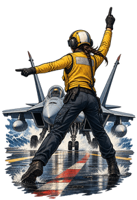 Vintage Aviation Pin-Up T-Shirt – Edition 24 artwork close-up