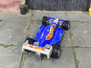 Custom Hot Wheels - Hot Wheels Indy Car (1992) - Hot Wheels Blue - Gray Mag Wheels - Rubber Tires