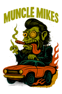 Muncle Mikes Hot Rod and Rat Rod Shirt Mayhem! Monster Rods! (013) artwork close-up