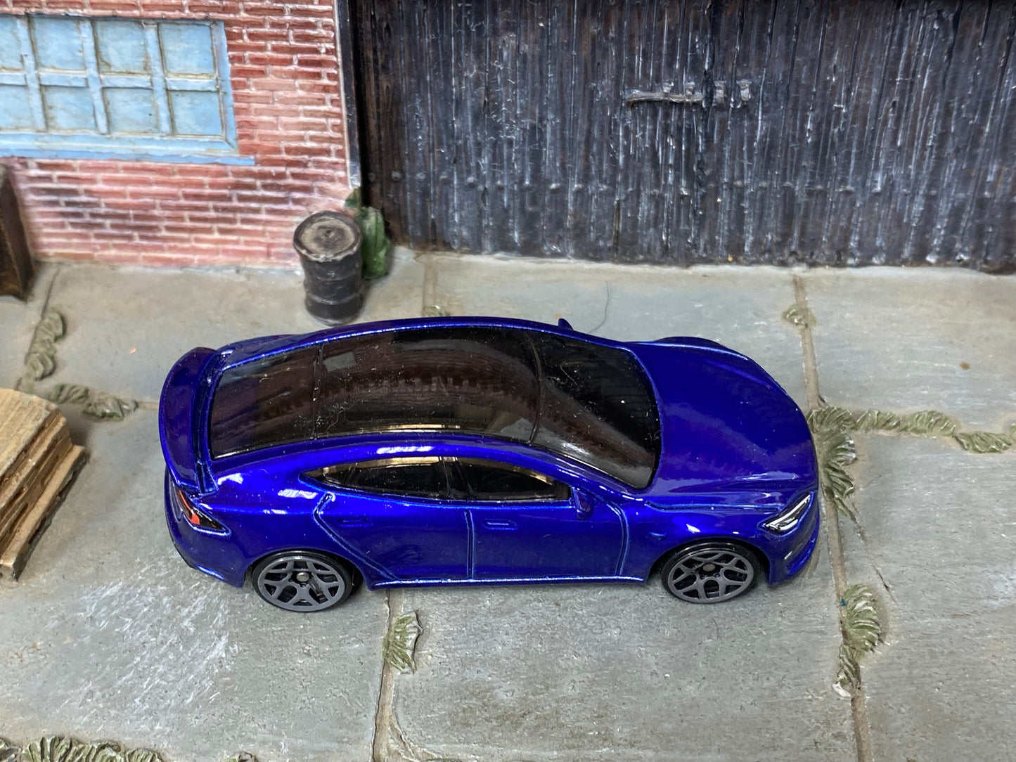 Loose Hot Wheels - Tesla Model S Plaid - Dark Blue
