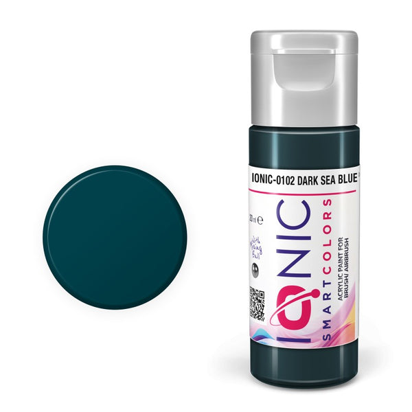 AMMO by Mig Jimenez MIGI0102 IONIC DARK SEA BLUE 20 mL acrylic paint — exact product image