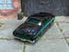 Custom Hot Wheels - 1973 Ford Falcon XB - Black, Blue and Green - Black and Green Mag Wheels - Rubber Tires