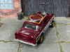 Custom Hot Wheels - 1955 Chevy Gasser - Dark Red "The Collector" - Yellow and Chrome Mag Wheels - Rubber Tires