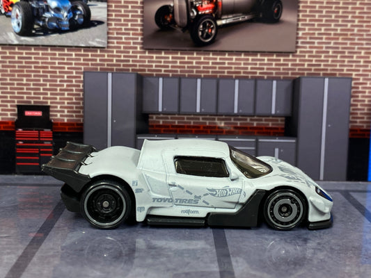 Loose Hot Wheels - Mad Mike Drift Attack - Gray and Black