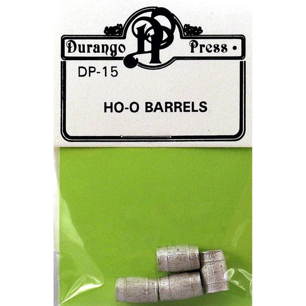 Durango Press 15 Ho/O Large Wood Barrels — exact Durango Press product image