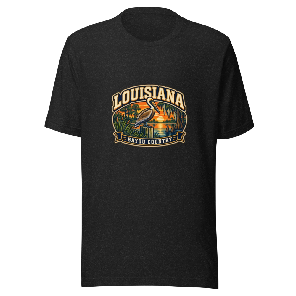 Louisiana State Heritage Premium T-Shirt product mockup