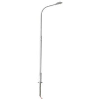 Atlas HO Scale Silver Single Arm Street Light Warm White 3 Pack — exact product view 2