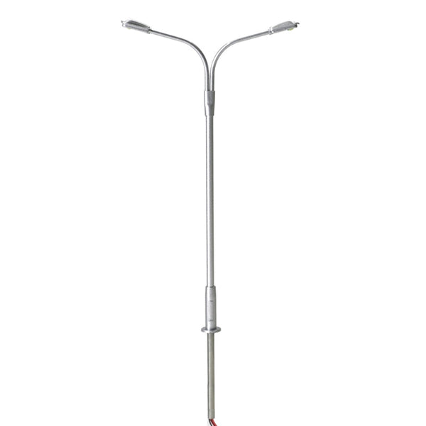 Atlas HO Scale Silver Double Arm Street Light Warm White 3 Pack — exact product reference