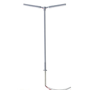 Atlas N Scale Double Arm Parking Lot Light Gray Warm Led (3-Pack) — exact product reference