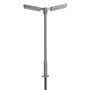 Atlas N Scale Double Arm Parking Lot Light Silver Warm Led (3-Pack) — exact product reference
